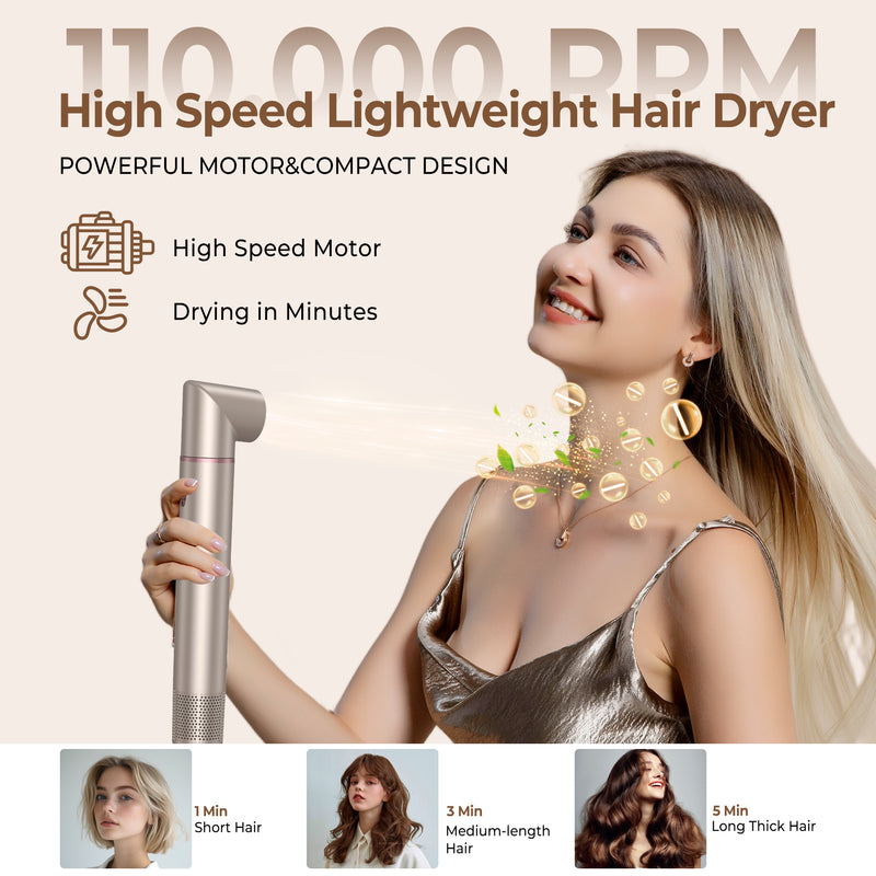 UKLISS | 6 in 1 Multi-Function Airwrap Styler with Display | WT-661