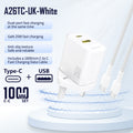 DUDAO | Home Charger PD+QC 25W With Type C Cable-WHT | A26TCUK-W