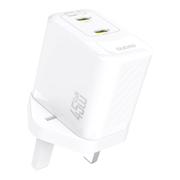 DUDAO | Home Charger A28PUK-W PD45W Two Type C Port White |  A28PUK-W