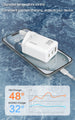 DUDAO | Home Charger PD65W USB-A+C+C With Type C TO C Cable White | A29CUK-W