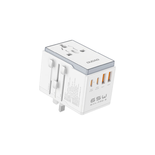 DUDAO | Universal Travel Adapter 65W White | A65PRO-W