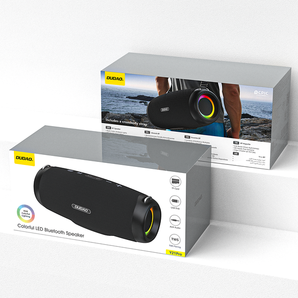 DUDAO | Speaker Color LED BT Black | Y21PRO-B
