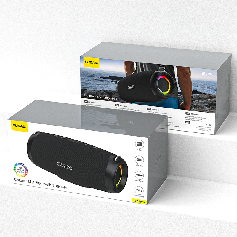 DUDAO | Speaker Color LED BT Black | Y21PRO-B
