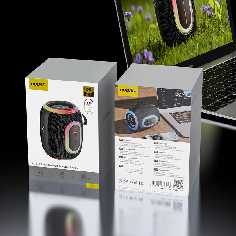 DUDAO | Speaker Color LED BT Black | Y22-B