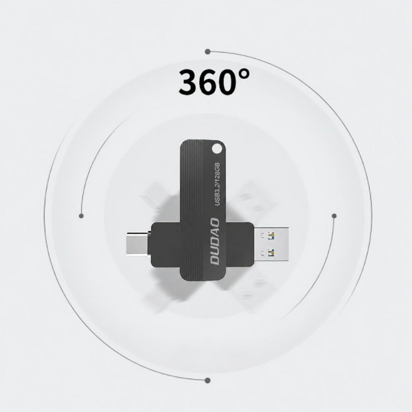 DUDAO | 128GB USB2.0 + TYPE C Flash Drive | V101
