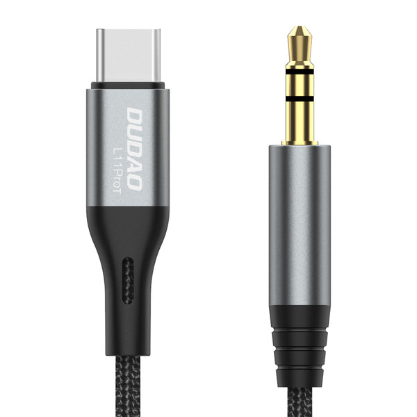 DUDAO | Cable AUX To Type C Black | L11PROT-B