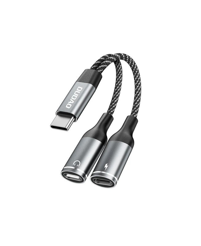 DUDAO | Cable  2IN1 Type C TO Type C Gray | L13C+-G