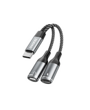 DUDAO | Cable  2IN1 Type C TO Type C Gray | L13C+-G