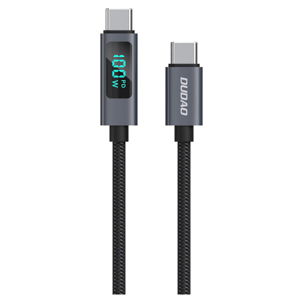 DUDAO | Cable Digital Display Type C TO Type C 100W Black | L7C-B