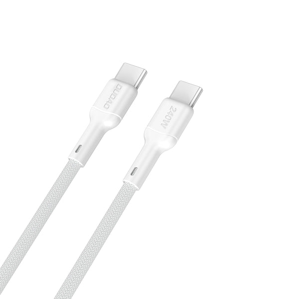 DUDAO | Cable 240W Type C TO Type C  1M White | L9CMAX-1.2MW
