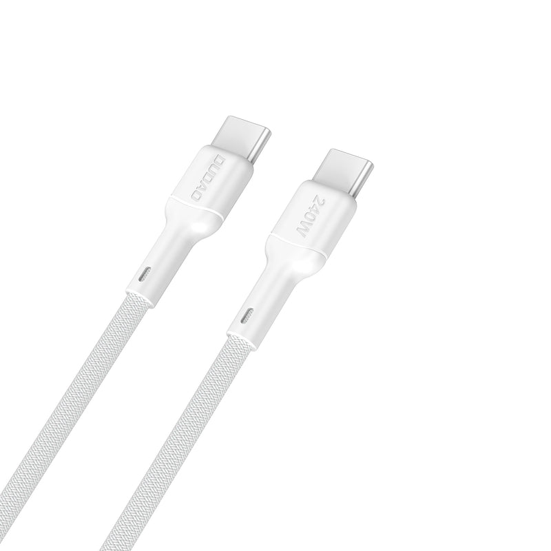 DUDAO | Cable 240W Type C TO Type C  1M White | L9CMAX-1.2MW