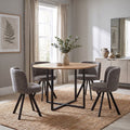 Gastein 1+4 Dining Set - Natural Oak/Grey | 811600100397
