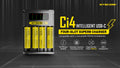 NITECORE | Ci4 Intelligent USB-C Four-Slot Superb bettery Charger | NL2150