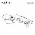 NEDIS | Nedis Projector Wall Mount 360Â° Rotatable Max 10kg Grey | PJWM100GY
