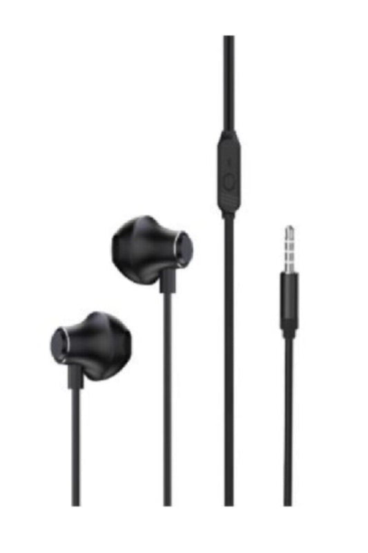PLATINUM | Blend Series Metal Stereo Wired Earphones 3.5Mm - Black | P-EPHBLNDBK