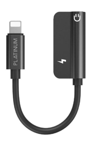 PLATINUM | Vital Series OTG Lightning to Lightning + 3.5mm Black | P-OTGVTLAXBK