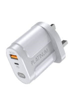 PLATINUM | Vital Series PD Wall Charger + PD Cable C-C - White | P-COMVPDCWH