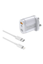 PLATINUM | Vital Series PD Wall Charger + PD Cable C-C - White | P-COMVPDCWH