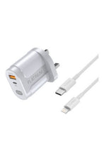 PLATINUM | Vital Series PD Wall Charger + PD Cable C-L - White | P-COMVPDLWH
