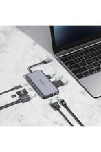 PLATINUM | Vital Series Type-C 9 in 1 Hub Grey | P-OTGVT9N1GR