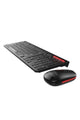 PLATINUM | Wireless Keyboard + Mouse Set 2.4Ghz - Red/Black | P-COWLKBMRB