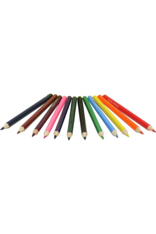 PLAY DOH | 12 Colors Jumbo Colour Pencils In Box | 48504176