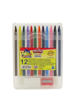 PLAY DOH | 12 Colors Wax Crayon With Eraser And Sharpener | 48504244