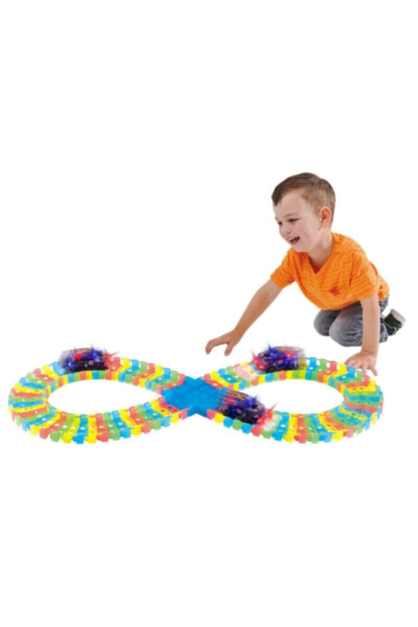 PLAYGO | Glow Racer Track Set B/O - Over 85 Pcs | PLY2915