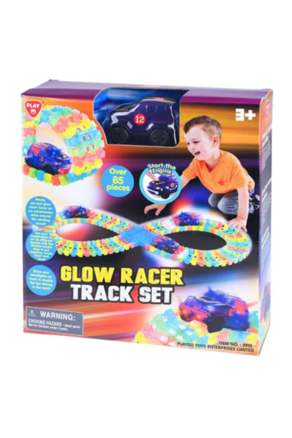 PLAYGO | Glow Racer Track Set B/O - Over 85 Pcs | PLY2915