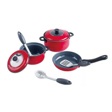 PLAYGO | Metal Cookware Coloured Tin Red 8Pcs | PLY6836