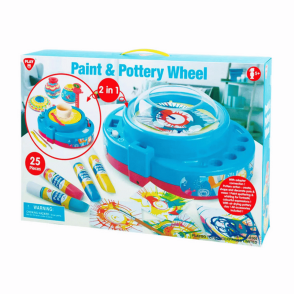 PLAYGO | Paint & Pottery Wheel 2 In 1 | PLY8506