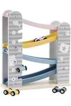 POLARB | Wooden Car Slider with 4 Mini Cars Toy  | 44013