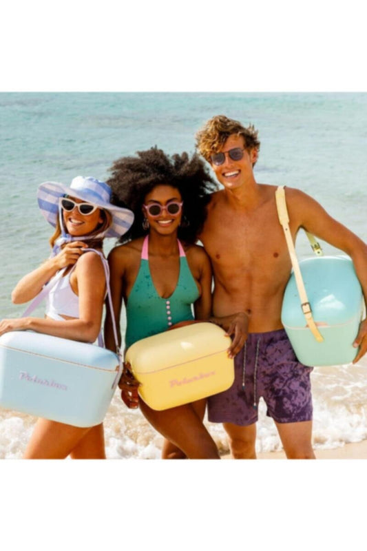 POLARBOX | 12 Liters Pop Cooler Box Yellow - Cyan | PB-9268