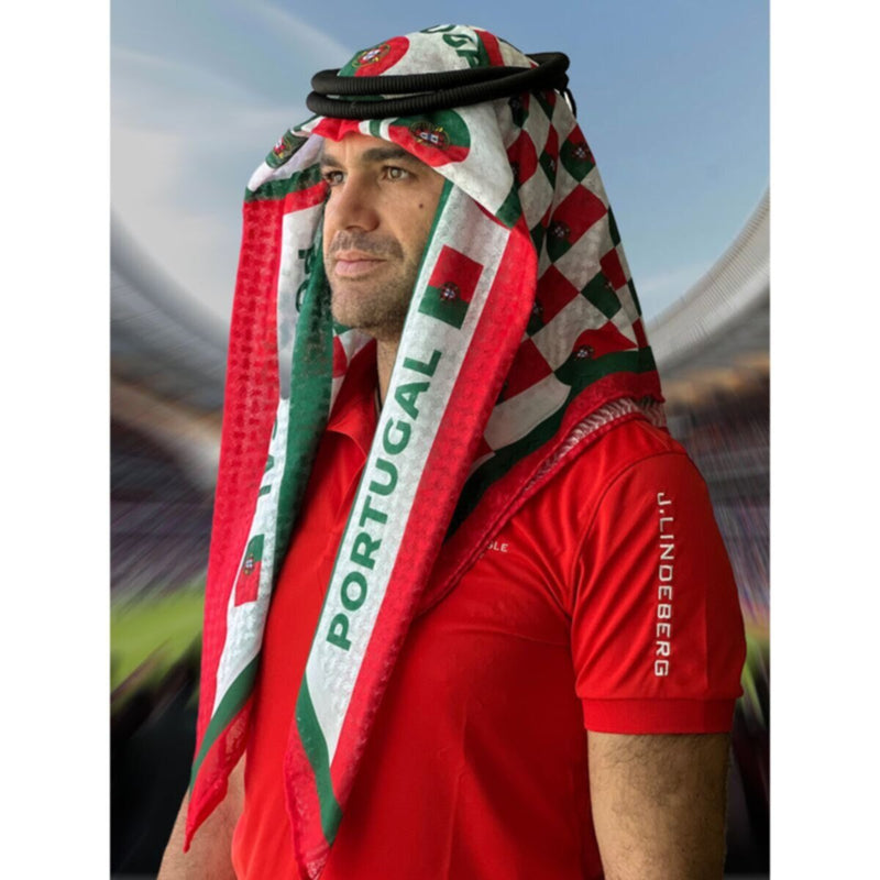 Portugal | Football fan head gear Arabic Style - Ghutra and Egal set | One size