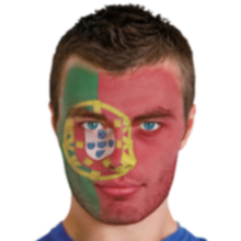 Quick Face Painting Kit with Brush (3 Packets) | PortugalÂ |Â Minagination