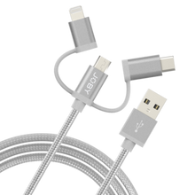 JOBY | Charge and Sync Cable 3-in-1  1.2m Space Grey | JB01818-BWW