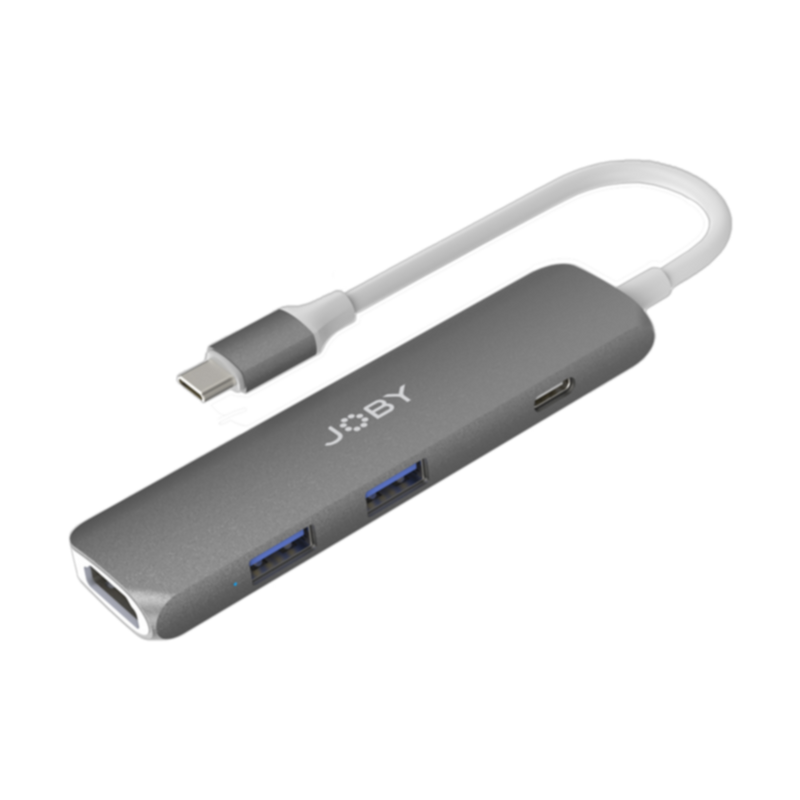 JOBY | USB-C Hub (4K HDMI, 2xUSB-A, PD) | JB01821-BWW
