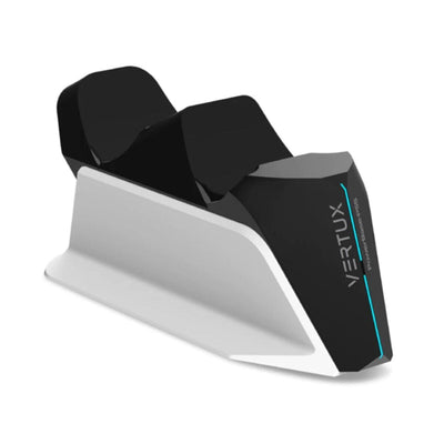 VERTUX | DualDock Charging Hub For PS5 DualSense Controller White | POWERBASE-PS5.WHITE
