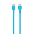 PROMATE | 60W Power Delivery Enabled USB-C to USB-C Data Sync & Charge Cable Blue | POWERBEAM-CC.BLUE