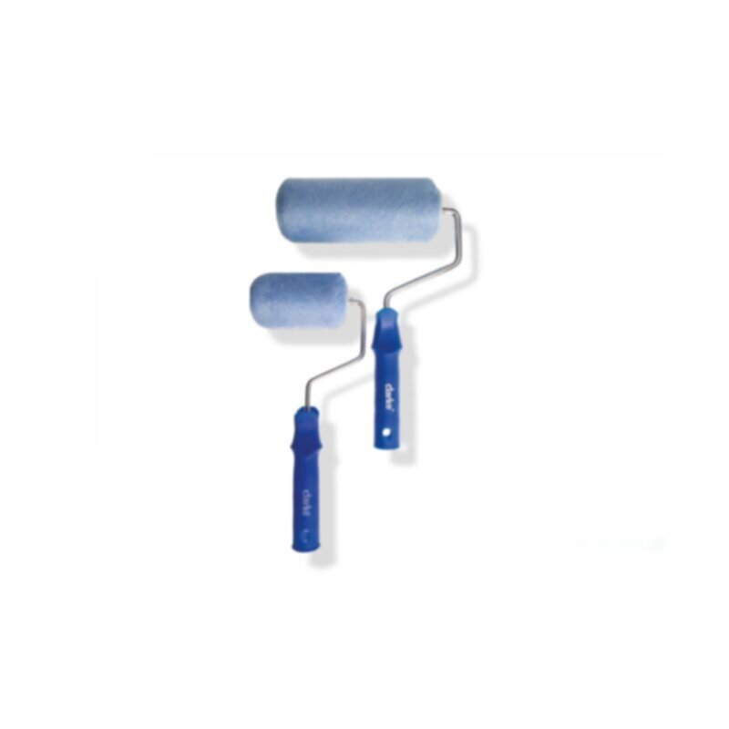 CLARKE | Paint Roller 4 inch Blue Color Refill & Handle with High Density Microfibre Fabric | PR4C