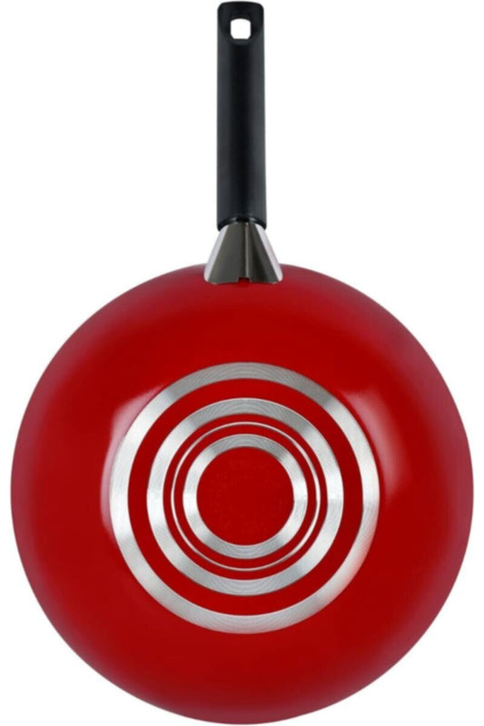 PRESTIGE | Classique Covered Wok, Red, 30 cm | EME103HHL00205