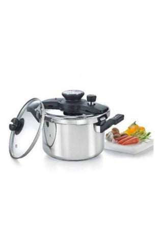 PRESTIGE | Clip On Stainless Steel 5Ltr Pressure Cooker Setregular | EME103HHL00498