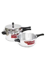 PRESTIGE | Poplar 7.5 Ltr Aluminum Combi Pressure Cooker 7.5+3.5 Ltr.Regular | EME103HHL00662