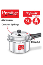 PRESTIGE | Popular 3.0 Ltr Aluminium Pressure Cooker | EME103HHL00397