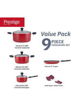 PRESTIGE | 9 pcs Cookware Set 2 Red | EME103HHL00670