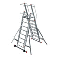 SARAYLI | Double Sliding Foldable Platform Ladder | 8104-C