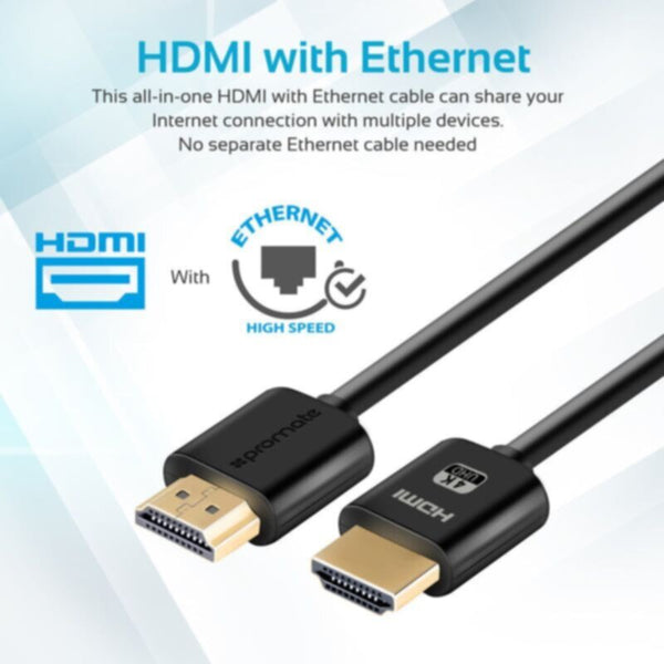 PROMATE | High Definition 4K HDMI Audio Video Cable 1.5M | PROLINK4K2-150