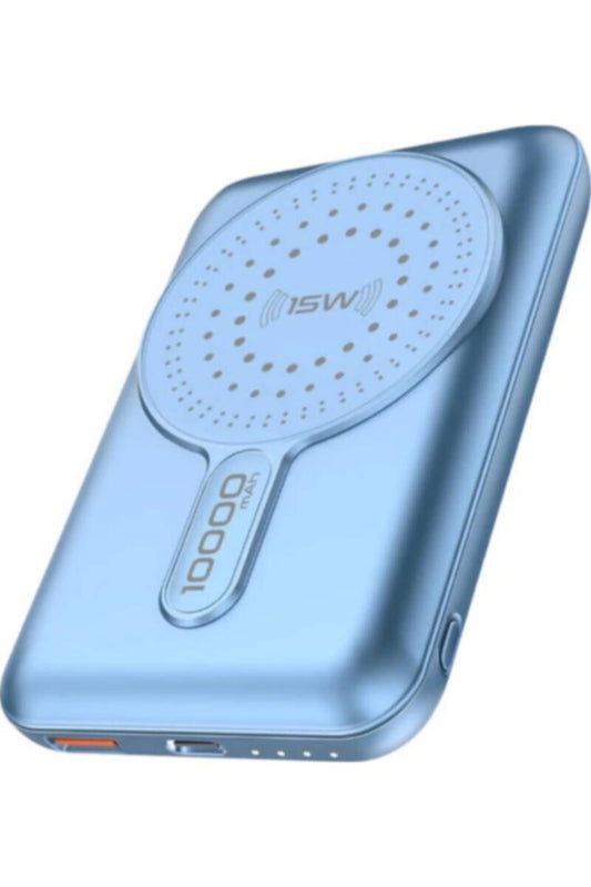 PROMATE | 10000Mah Magsafe Wireless Powerbank With 20W USB-C, QC3.0 And Kickstand Blue | TE0188885