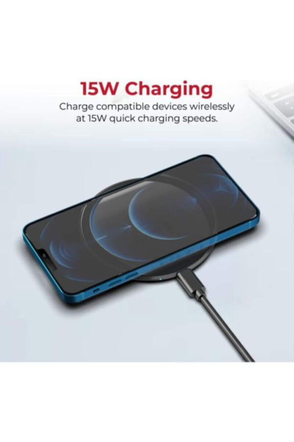 PROMATE | 15W Ultra-Slim Qi Wireless Charger With Anti-Slip Coating, Grey | TE0165141