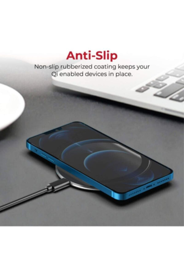 PROMATE | 15W Ultra-Slim Qi Wireless Charger With Anti-Slip Coating, Grey | TE0165141